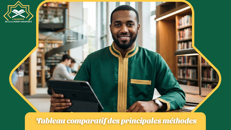 Tableau comparatif des principales méthodes