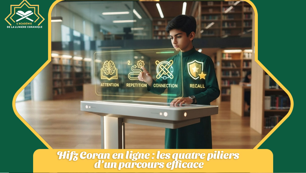 Hifz Coran en ligne _ les quatre piliers d’un parcours efficace