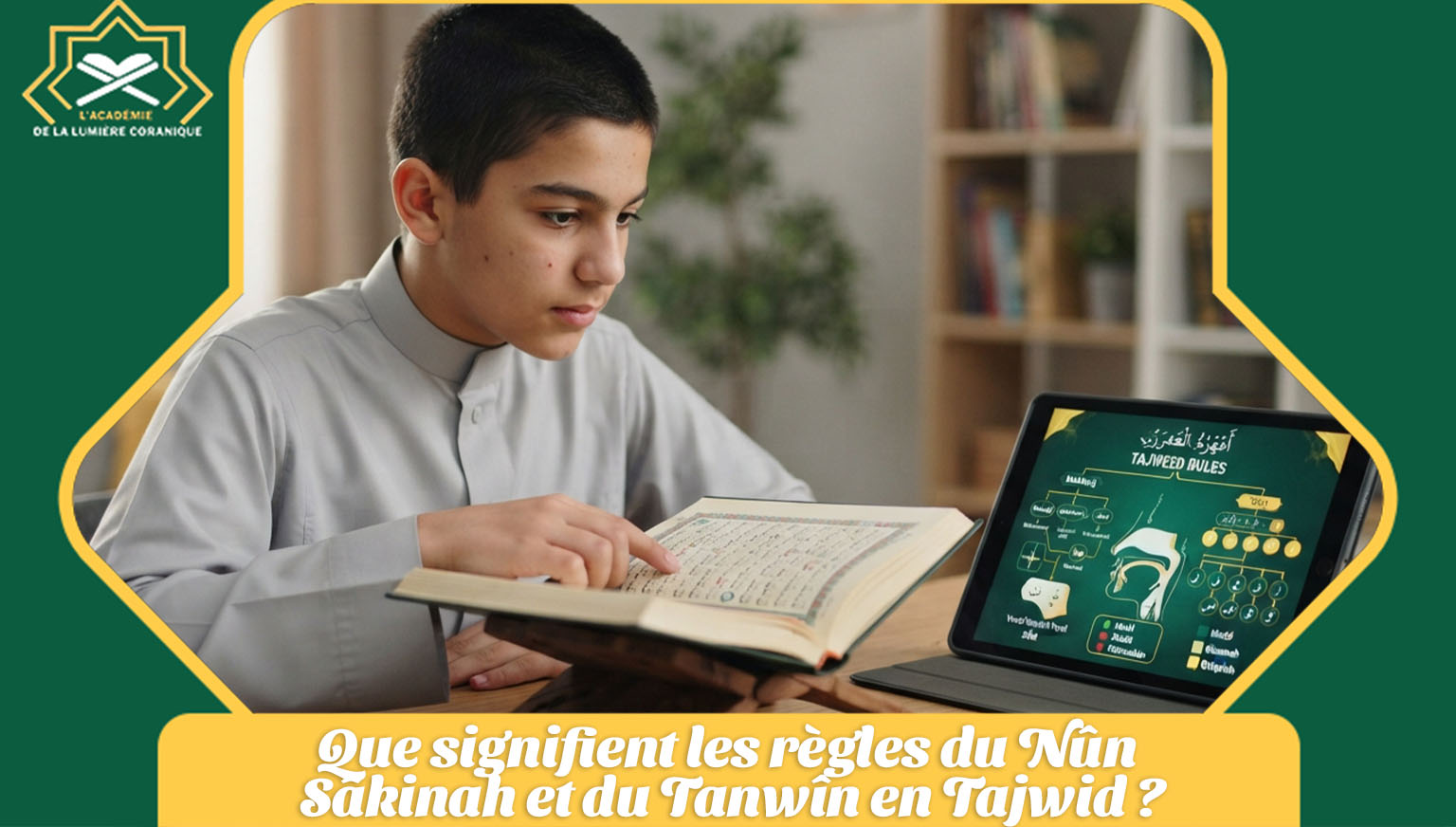 Que signifient les règles du Nûn Sâkinah et du Tanwîn en Tajwid 