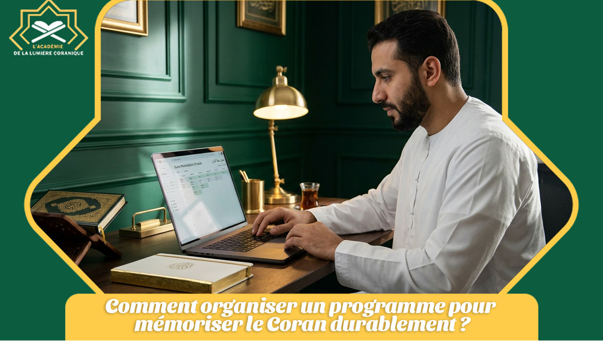 Comment organiser un programme pour mémoriser le Coran durablement?