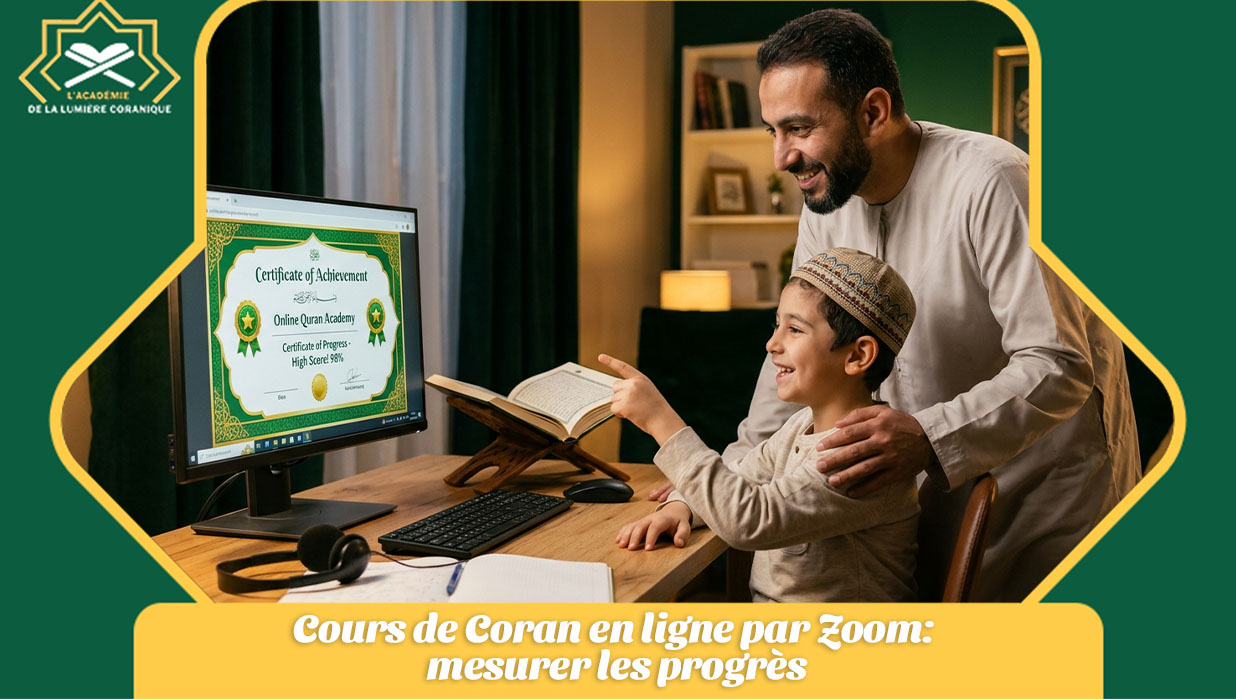 Cours de Coran en ligne par Zoom _ mesurer les progrès